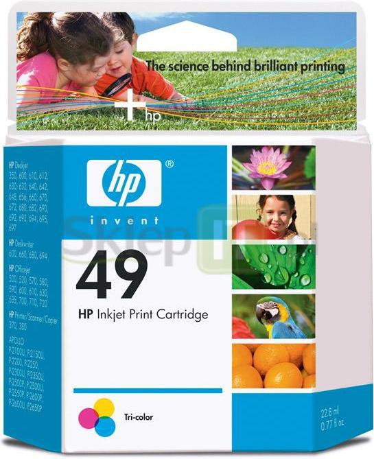 HP GŁOWICA DRUKUJĄCA 49 TRI-COLOUR 51649AE