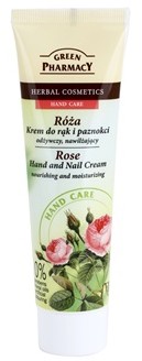 Green Pharmacy Hand Care Rose krem odżywczo-nawilżający do rąk i paznokci 0% Parabens Mineral Oils Artificial Colouring 100 ml