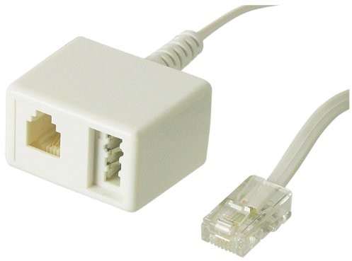 Wentronic telefoniczny adapter (RJ45 wtyk do gniazda TAE N/RJ11) Biały, 1 szt., biały 4040849685811