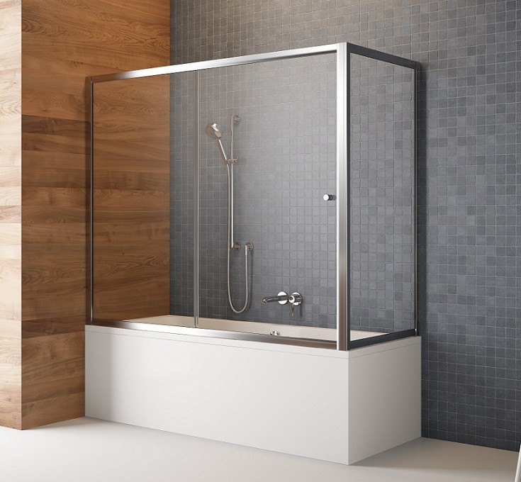 Radaway Vesta Dwj+s parawan nawannowy 170x80cm szkło przejrzyste 209117-01-01/20