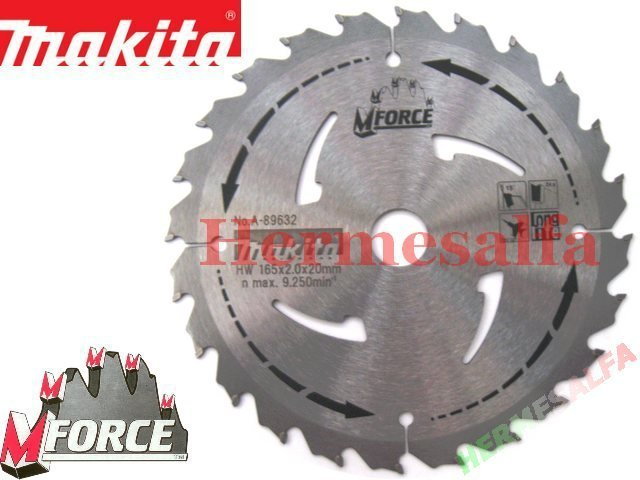 Makita PIŁA TARCZOWA tarcza do drewna MFORCE 165x20 24z A-89632