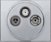 Legrand SISTENA LIFE METALIC Pokrywa gniazda RTV-SAT 771373