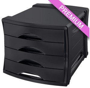 Esselte Pojemnik z szufladami Europost Vivida czarny ES584-2