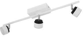 Eglo Lampa oprawa sufitowa plafon Armento 3x6W LED biała/czarna 93854