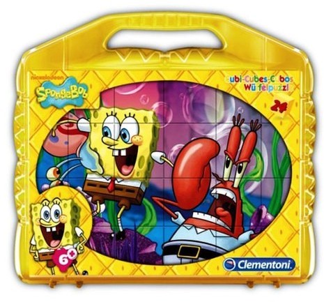 Clementoni Klocki Cubes 24 Sponge Bob