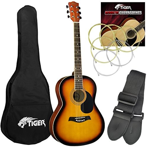 Tiger Music Tiger acg2-SB gitara akustyczna zestaw  Sunburst ACG2-SB