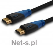 SAVIO Kabel HDMI CL-49 5m, oplot nylonowy, złote końcówki