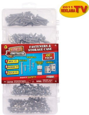 Bandai Real Construction zestaw gwoździ i wkrętów 14630