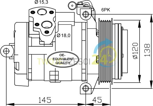 NRF Kompresor, klimatyzacja 32698