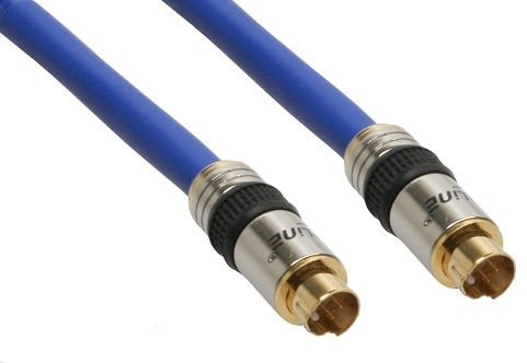 InLine 89947P kabel PREMIUM S-VHS Cable (4-pinowe złącze na wtyku S-Video, 0,5 m S-Video) 4043718070190