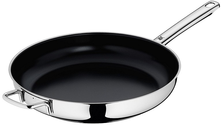 WMF WMF Patelnia z bocznym uchwytem 32 cm srebrna/czarna 0741526901