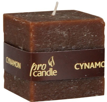 Pro Candle wieca zapachowa ProCandle 791006 / sześcian / cynamon