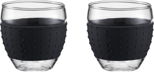 Bodum Zestaw 2 szklaneczek Pavina 35 cl 11185-01 czarny