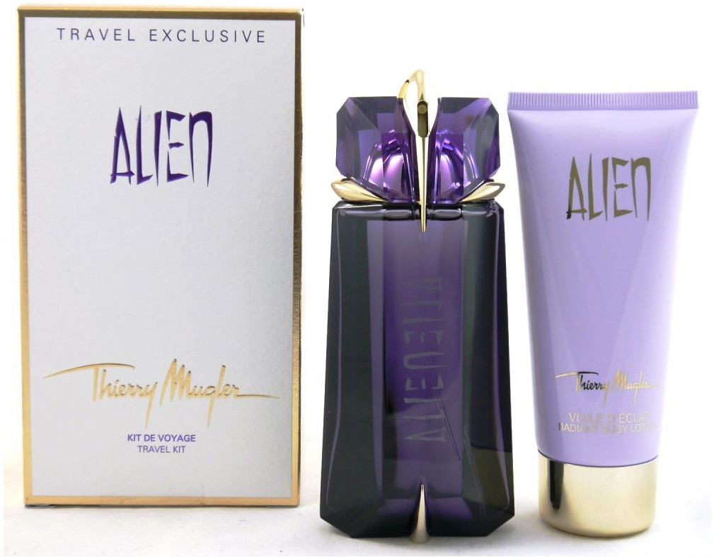 Thierry Mugler Alien Zestaw woda perfumowana 90 ml Refillable z możliwością uzupełnienia + balsam do ciała 100 ml