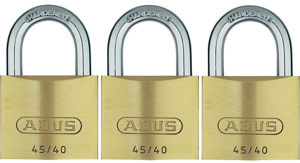 Abus Zestaw kłódek mosiężnych ABVS11820 39x60x13 5 mm 3 szt