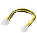 PremiumCord kabel 8 pin żeński na P4 4pin męski - kn-16
