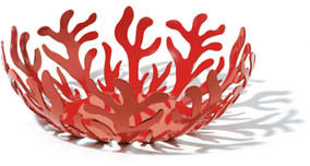 Alessi Misa na owoce Mediterraneo 29 cm czerwona