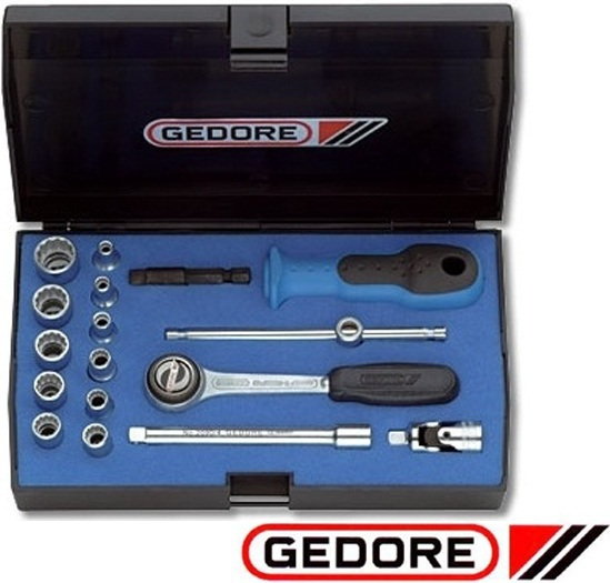 Gedore Zestaw zestaw nasadek 1/4 17-częściowy D 20 EMU-3 (1815652)