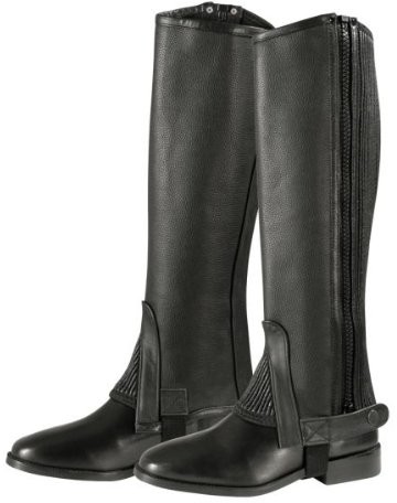 Pfiff Damen Minichaps, Leder, Schwarz, Black, Xxl (101263-60-XXL)