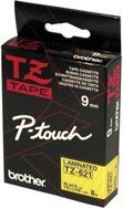 Brother Taśma TZ621 czarno/żółta 9mm x 8m TZ621