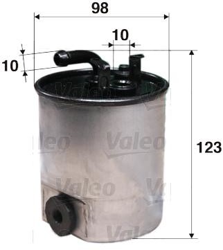 VALEO filtr diesel przeplywowy 587508 587508