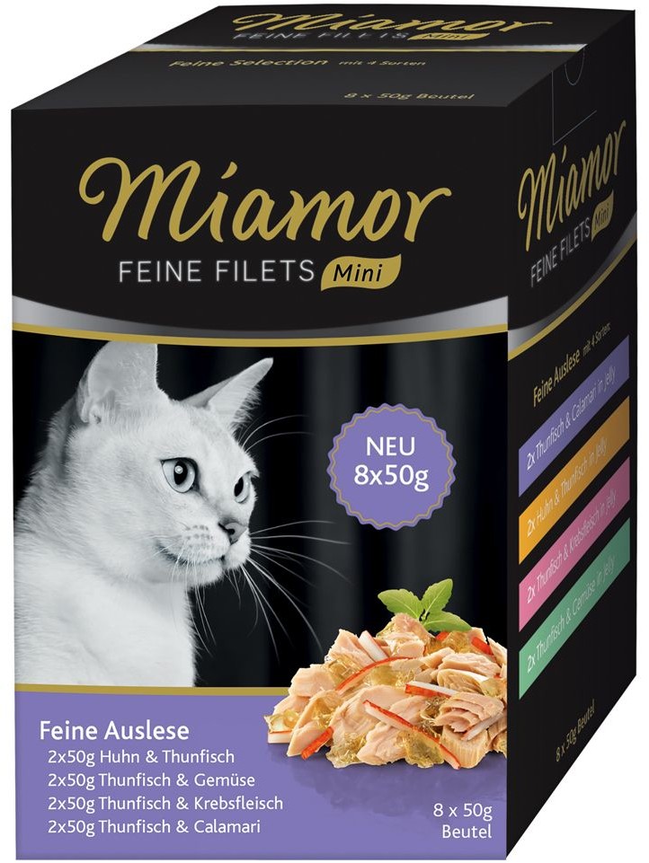 Miamor Feine Filets w saszetkach MINI 8 x 50 g Wykwintny wybór