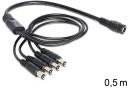 Delock Rozdzielacz DC 5,5 x 2,1 mm na 4x DC 83287
