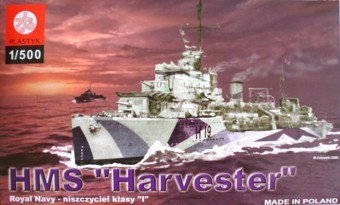 Plastyk Okręt HMS Harvester 040