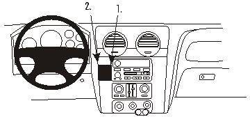 Brodit 853467 Brodit ProClip 853467 Center mount na GMC Envoy 02  10 7320288534671