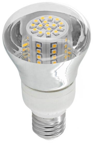 Whitenergy Żarówka LED 4W E27 biała zimna 80SMD R63 7578 230V 07578