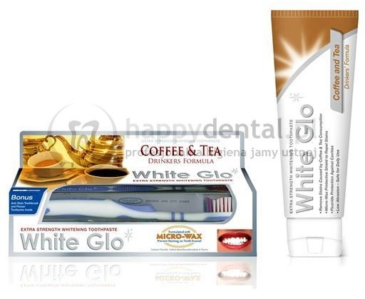 Barros Laboratories WHITE GLO Coffee and Tea 100ml - wybielająca pasta dla osób