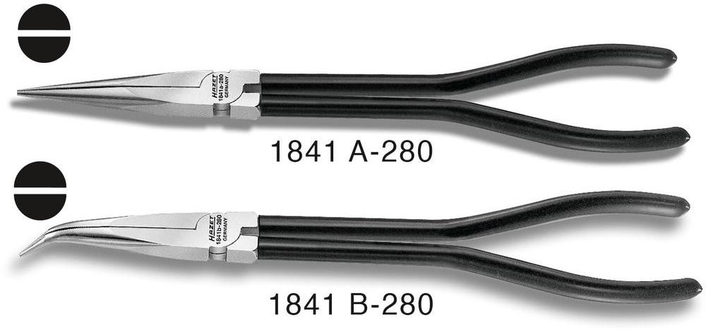 Hazet Szczypce z płaską końcówką warsztat Prosty 280 mm 1841A-280