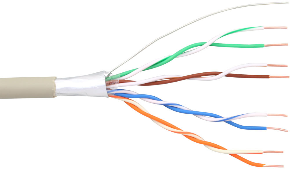 InLine Kabel tefoniczny instalacyjny 4x2x0.6mm ekranowany 100m 69987