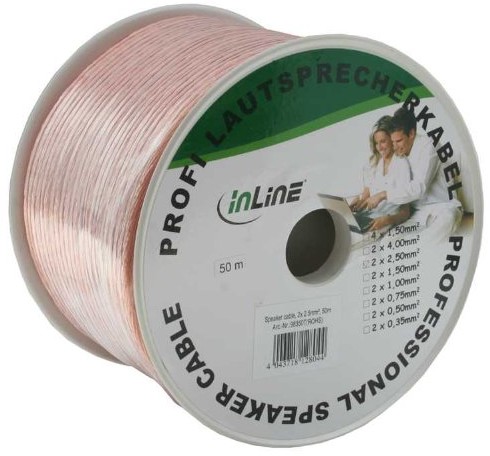 InLine kabel do głośników, 50 m 4043718128044