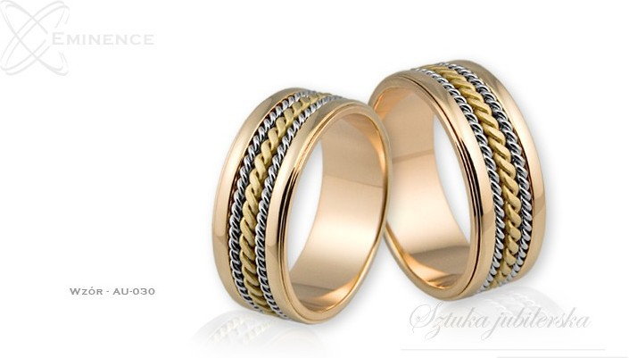 Eminence Obrączki ślubne - wzór Au-030