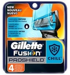 Gillette Fusion Proshield Chill Shaving Gel M) wkład do maszynki do golenia 4 szt
