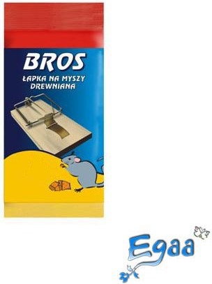 Bros Łapka na myszy drewniana