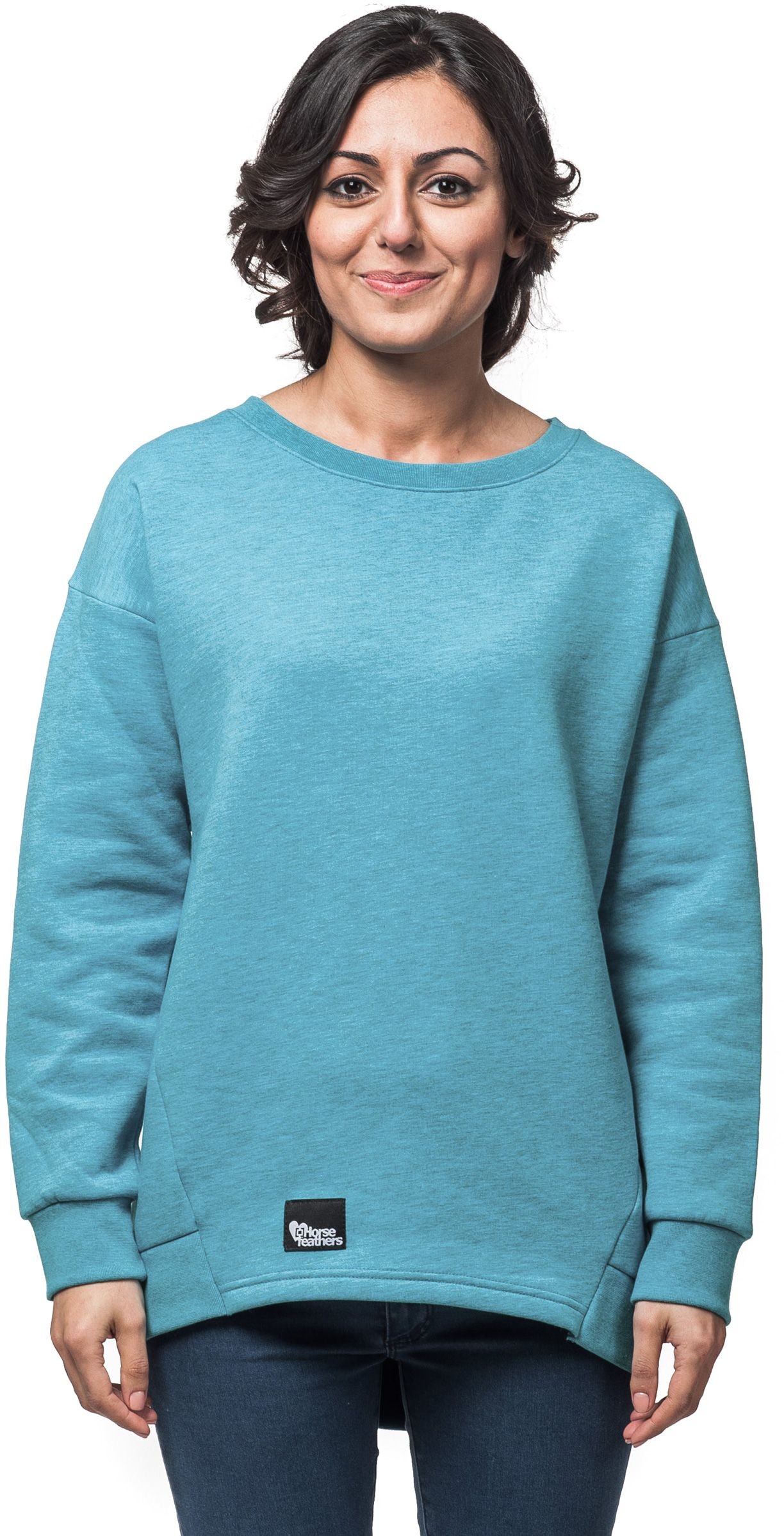 Horsefeathers Bluza damska ELENA SWEATSHIRT (heather aqua)