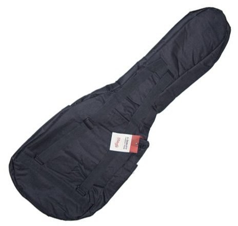 Stagg 21424 Nylon torba na gitara elektryczna (5 MM grubość materiału pianki, tapicerka 1 X zewnętrzne torba na pasy na ramiona, 2 X) Czarny 21424