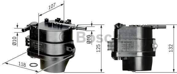 Zdjęcia - Filtr paliwa Bosch  PRZEPLYWOWY 