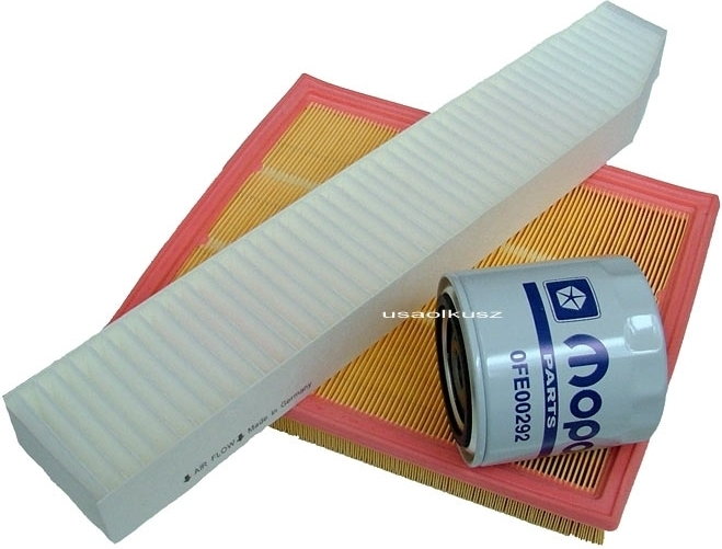 Kpl filtr oleju powietrza kabinowy Jeep Grand Cherokee 4,0 / 4,7 WJ / WG