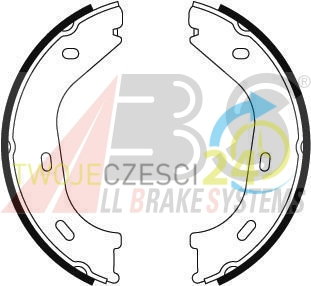 A.B.S. Zesatw szczęk hamulcowych, hamulec postojowy 8728