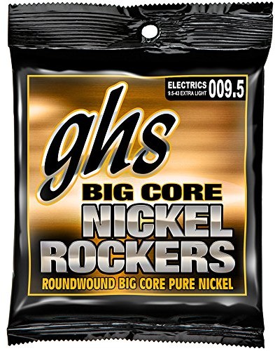 ghs GHS bcxl 9,5  zestaw 43 Extra Light Big Core Nickel Rockers  struny do gitary BCXL