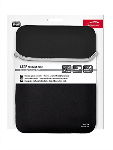 APPLE SPEEDLINK Leaf etui pokrowiec ochronny dla iPad (chroni przed kurzem i zadrapaniami, wytrzymała, elastyczna materiału) Czarny