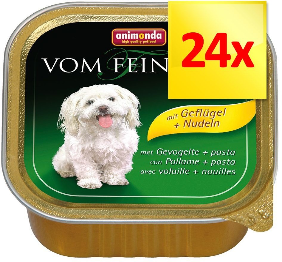Animonda Vom Feinsten Zestaw vom Feinsten Menu, 24 x 150 g - Drób z makaronem