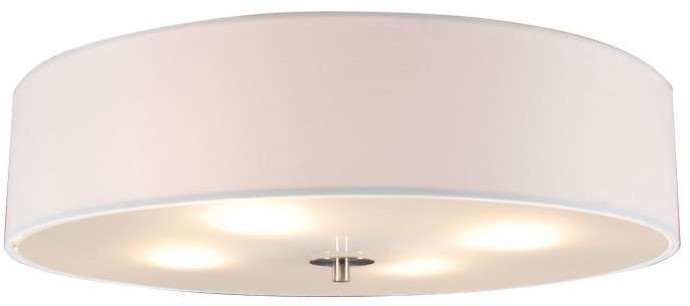 QAZQA Klasyczny plafon biały 50cm - Drum