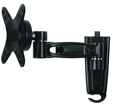 B-Tech BTV113/B ventry pochylany i obrotowy wyświetlacz jednoramienny telewizora na ścianie (rozmiar do 58 cm (22,8 cala), nośność 15 kg, 75 X 75 MM ,100 X 100 MM) Czarny BTV113/B