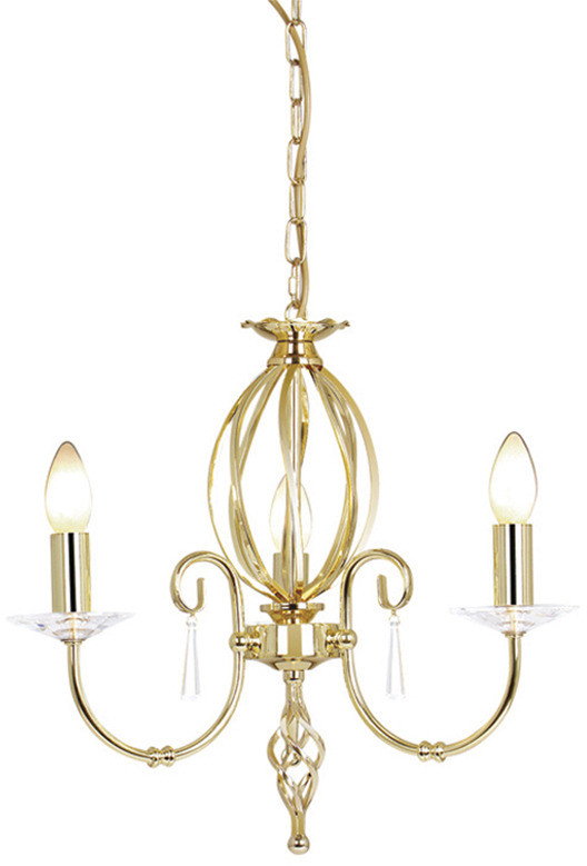 Elstead Lighting Aegean AG 3 PB 3 AG3 POL BRASS