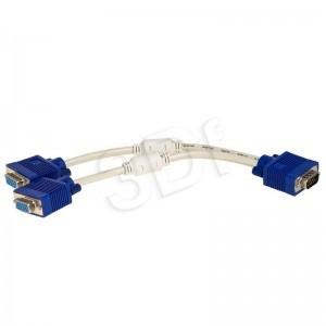 Akyga Adapter rozdzielacz AK-AD-20 VGA 15-PIN - 2x VGA 15-PIN M-F (AKCAKGADA0019 [5273219])