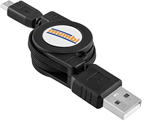 mumbi zwijający się przewód USB 2.0 typu A do wtyczki Micro-B 4250261427351